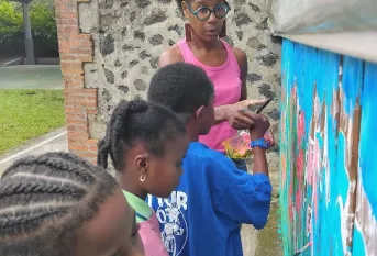 fresque CP ST JP II Espérance