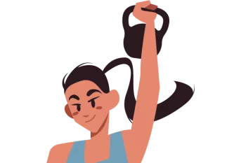 illustration d'un personnage qui fait du sport