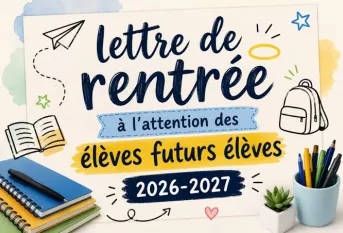 Lettre de rentrée 2026