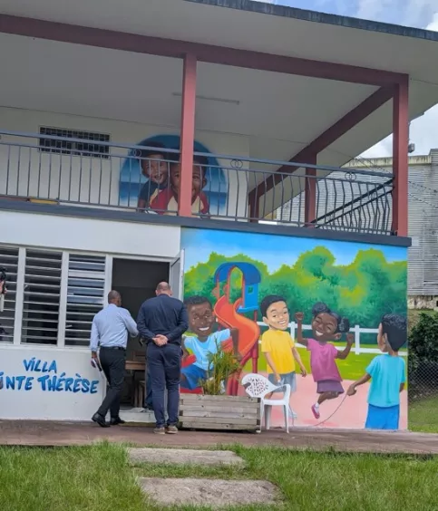 Visite de la CTM avec son président Serge Letchimy à la MECS de l'Espérance