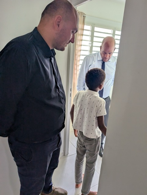 Visite de la CTM avec son président Serge Letchimy à la MECS de l'Espérance