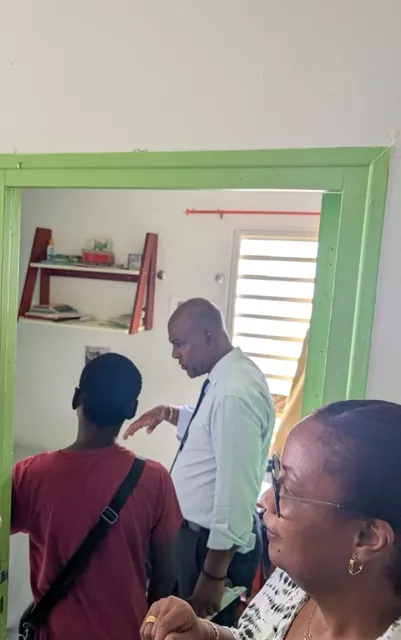 Visite de la CTM avec son président Serge Letchimy à la MECS de l'Espérance