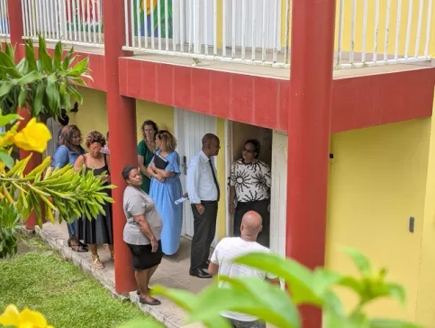 Visite de la CTM avec son président Serge Letchimy à la MECS de l'Espérance