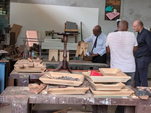 Visite de la CTM avec son président Serge Letchimy à la MECS de l'Espérance