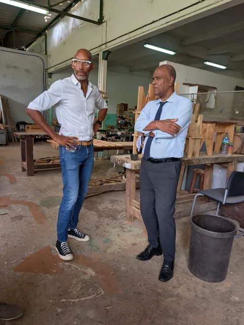 Visite de la CTM avec son président Serge Letchimy à la MECS de l'Espérance