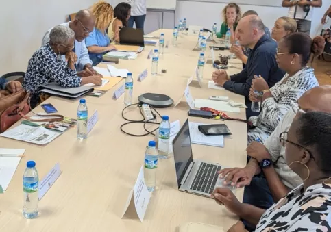Visite de la CTM avec son président Serge Letchimy à la MECS de l'Espérance