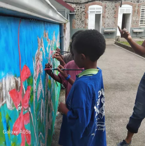 fresque CP ST JP II Espérance